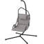 Fauteuil suspendu suspendu, hamac avec support et coussin, structure en acier pour intérieur et extérieur