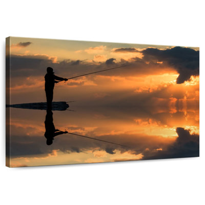 Senne pêche au coucher du soleil