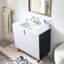 Ensemble de meuble-lavabo simple blanc 36 po-173521684