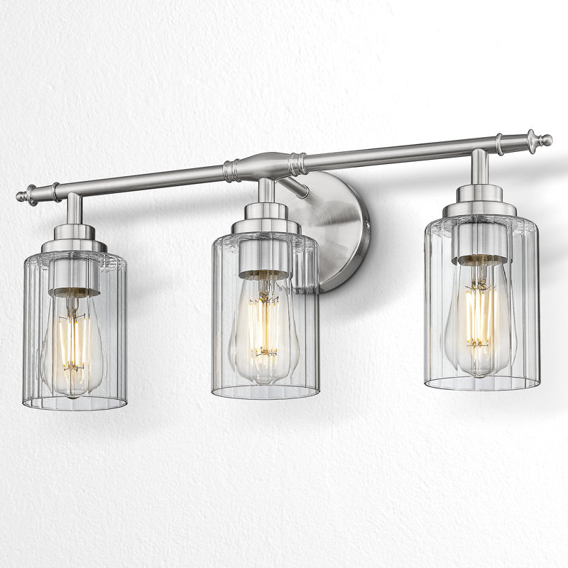 3 - Light Modern Vanity Light,Brushed Nickel
