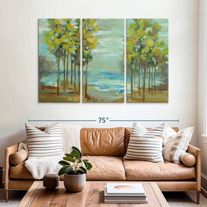 Harnek Calm Spring Trees, 42" H x 65" W