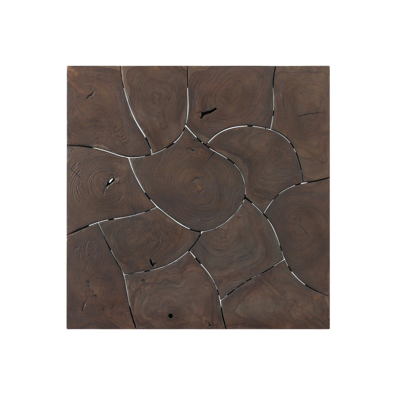 Providence Solid Wood Coffee Table, Stained Saddle Brown