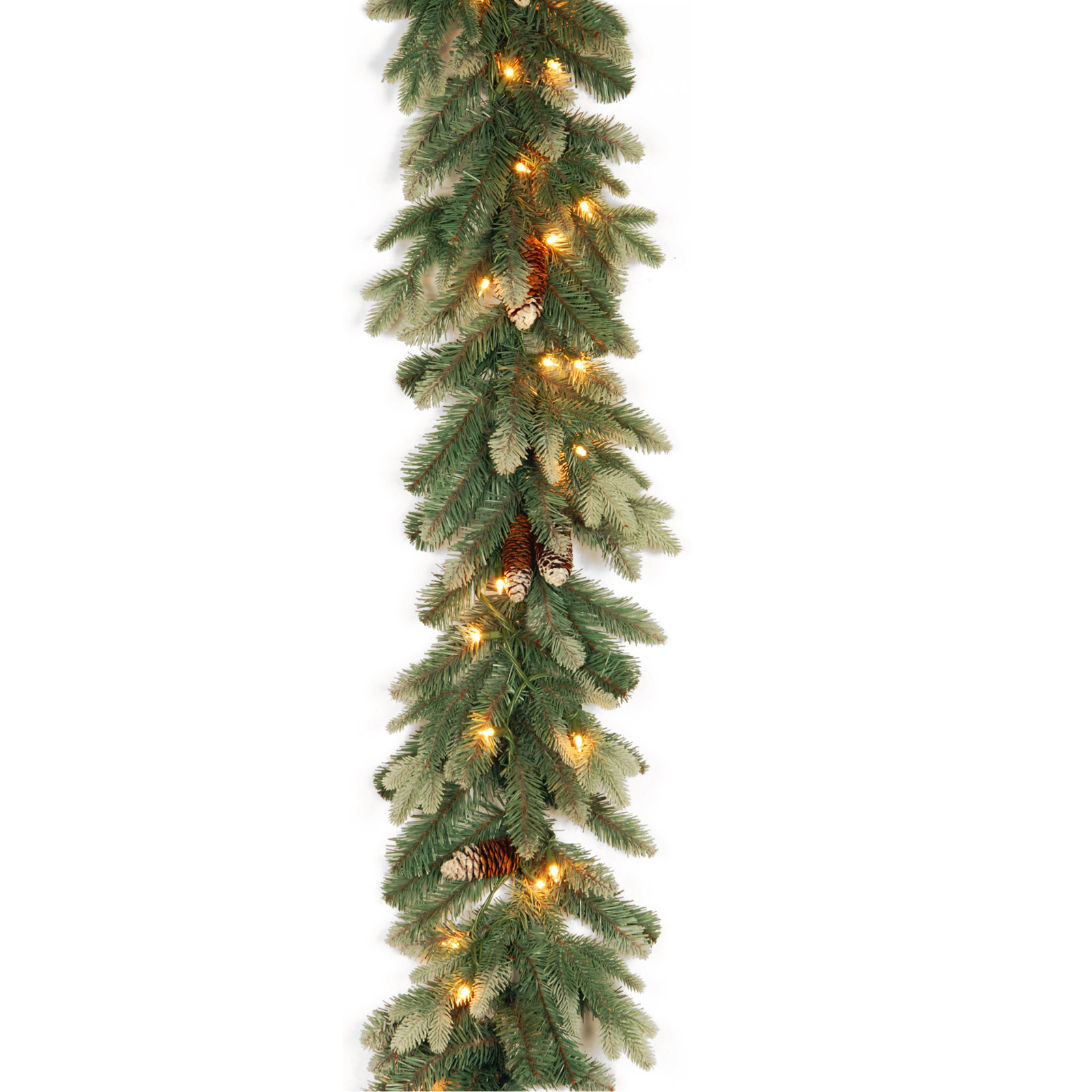 The Holiday Aisle® 9 ft. Copenhagen Spruce Garland with Clear Lights
