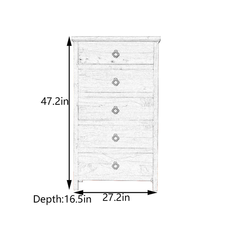 Five-Drawer Entryway Cabinet