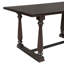 Ensemble de table et chaises de salle à manger 6 pièces avec pieds de forme spéciale et dossiers et coussins recouverts de mousse pour la salle à manger-1738637200