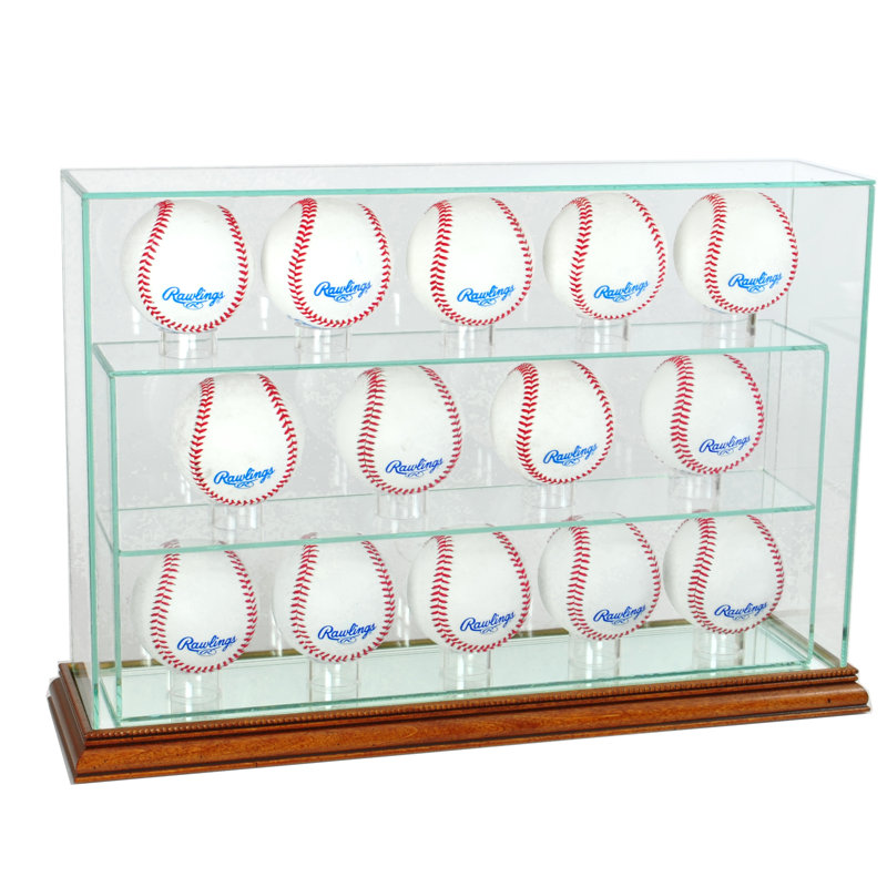 Présentoir de baseball Four Four, Noyer