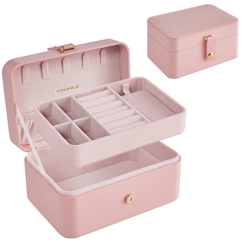 11 x 16 x 8 cm 2-Layer Travel Jewellery Box