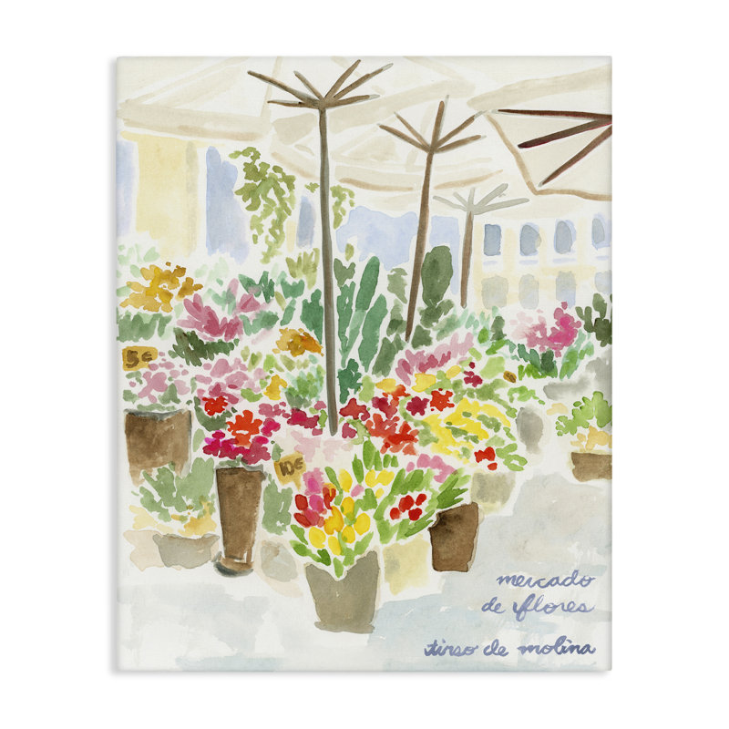  "Assorted Florals Scenery", art mural par June Erica Vess, H 20 po x l 16 po