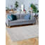 Tapis gris Heritage 4 pi 1 po x 6 pi 1 po