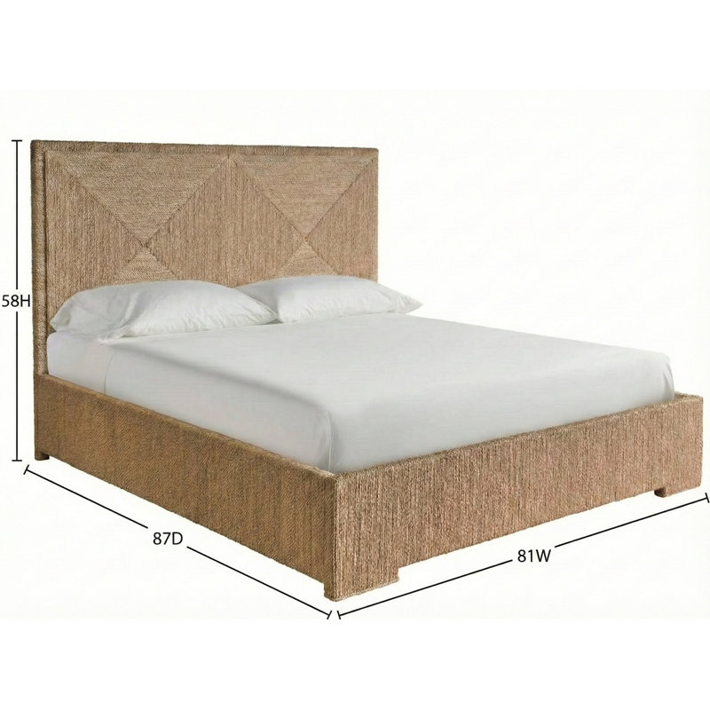 Abaca Woven Bed Queen, King