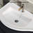 35" Wall-Mounted Curved Black Bathroom Vanity with Stone Resin Top, Undermount Sink & Single-Hole Faucet Opening-1136519745-1114389211