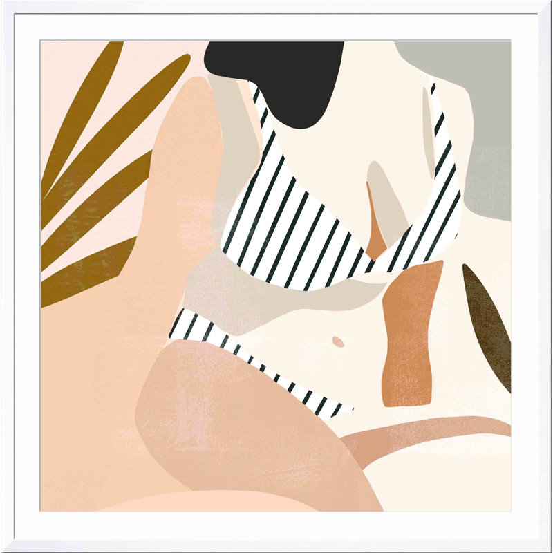 «Trieste Summer IV» par Victoria Borges - impression encadrée, Blanc, H 18 po x l 12 po