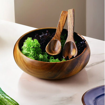 Wayfair Basics™ Sydenham Wood Salad Bowl