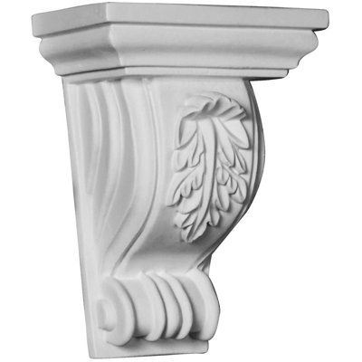 Endurathane Cole Corbel, 4 5/8"W x 3 1/8"D x 6 1/4"H, Factory Primed (2-Pack)