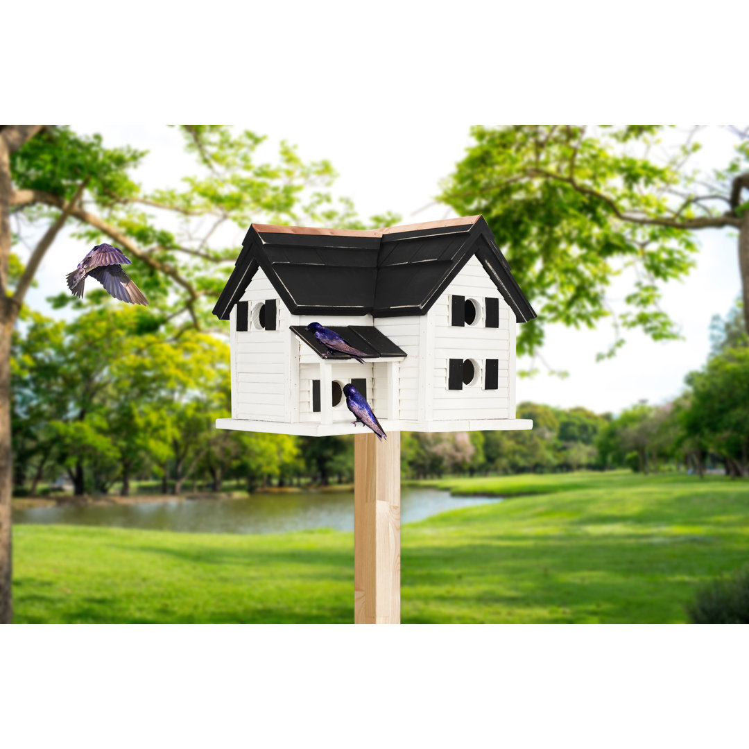 Bird In Hand Montgomery for Purple Martins 17'' H x 18'' W x 16'' D Birdhouse Home Bazaar