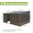 16 Ft. W x 12 Ft. D Aluminum Patio Gazebo Wall-Mounted Solarium