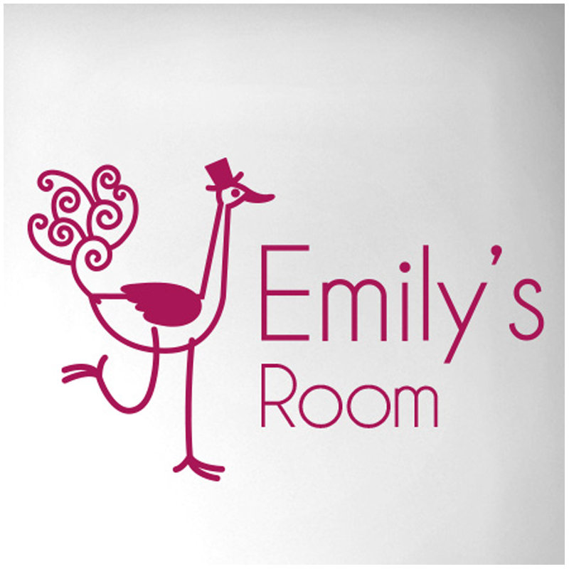 Animals Wall Decal, Violet