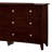 Rabin 6-Drawer 56 In. Brown Cherry Dresser