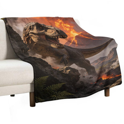 Jeté en flanelle Tyrannosaurus Rex