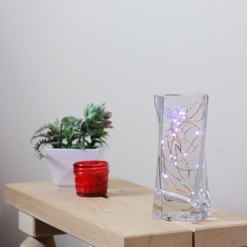 20 mini lumières de Noël DEL à piles, Blanc froid