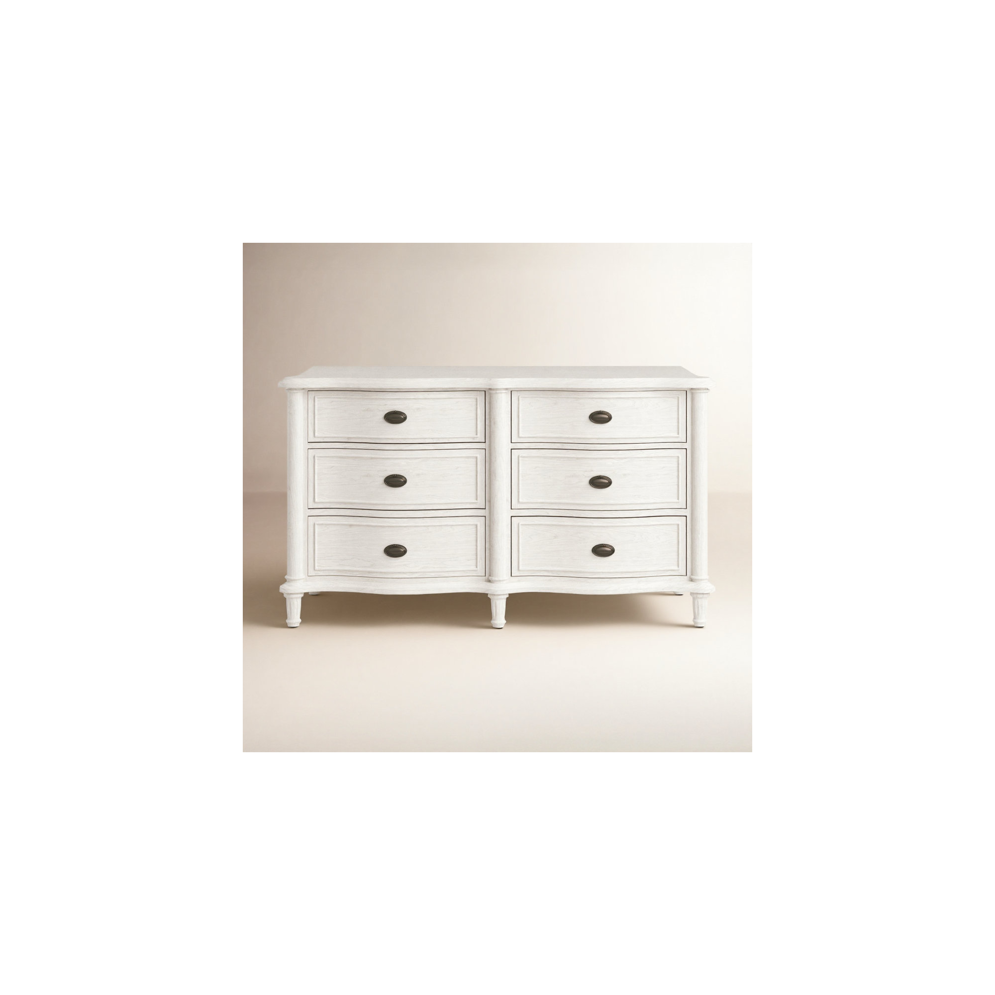 Watson 6 - Drawer Dresser, Cream
