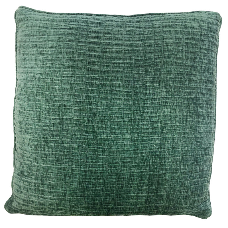 Velvet Square Pillow Cover & Insert, Teal