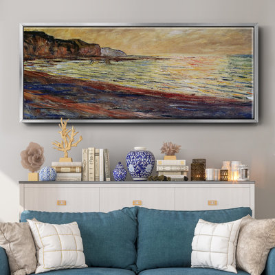 The Beach At Pourville, Sunset, 1882, reproduction d'art sur toile