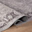 Tapis gris Elise - lavable à la machine, texture à poils plats avec envers antidérapant-1839681208