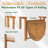Sirvon Half-Round Balcony Folding Patio Tables
