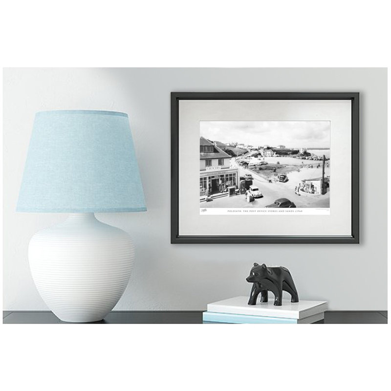 Polzeath, The Post Office Stores And Sands C1960 - Single Picture Frame Print, 40cm H x 50cm W x 2.3cm D