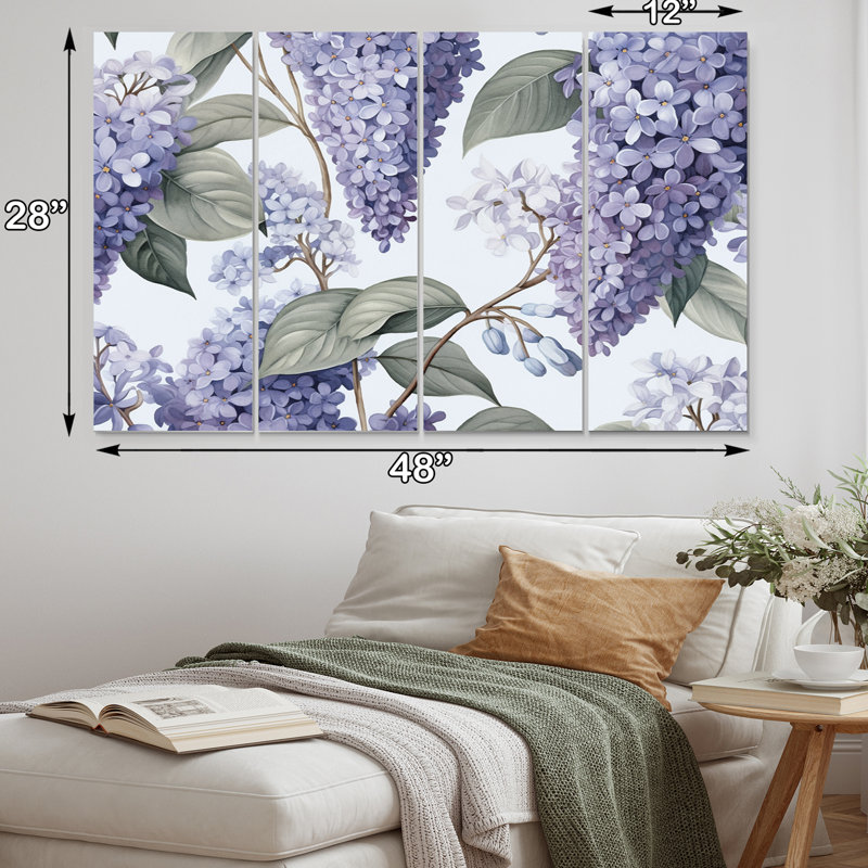 Farmhouse Plants & Flowers Wall Decor on Metal