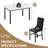 4 - Person Faux Marble Top Four Leg Dining Set-415357297-415357298