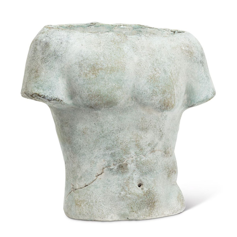 Pot de fleurs statue en ciment