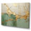 «Green Gold Minimalisme Poteries - Abstract Spirals», art mural