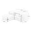 Eliezer 2-Seater Chenille Sectional Sofa with Ottoman-1477551619