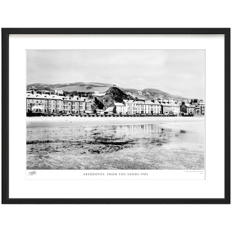 Aberdovey, From The Sands 1901 - Single Picture Frame Print, 60cm H x 80cm W x 2.3cm D