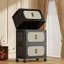 Armoire de rangement pliante à 4 niveaux avec roues Retro