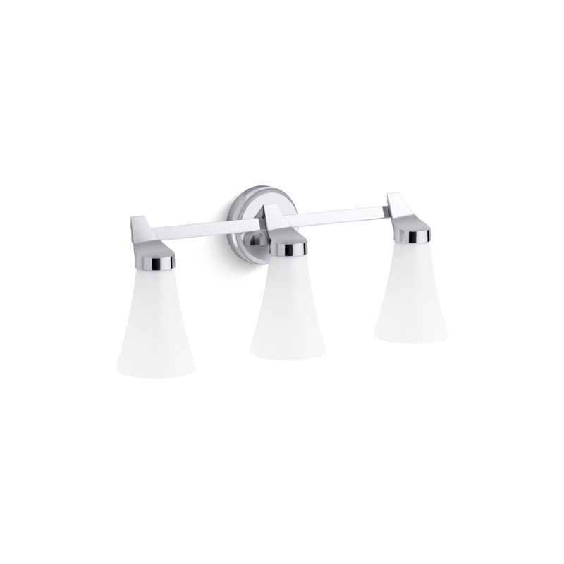 Simplice 22-5/8 In. Three-Light Sconce, Polished Chrome