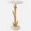 Pillar Coral Marble End Table