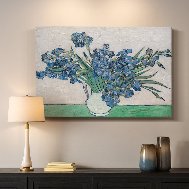 Irises-Vincent van Gogh-Toile tendue avec châssis-1890, 18 x 27