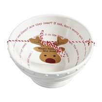 Circa Christmas Mixing Bowl with Spatula Set by Mudpie