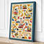 Industrial Tools Grid Geometric 1 Piece Wrapped Canvas Wall Art-1783084204-1783084214
