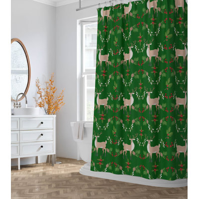 Rideau de douche Botanical Deer
