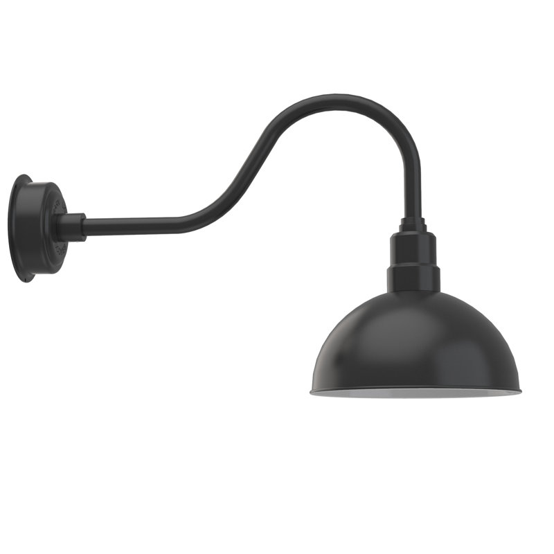Dipkarpaz LED Wall Light, Matte Black, 19" H x 12" W x 30" D