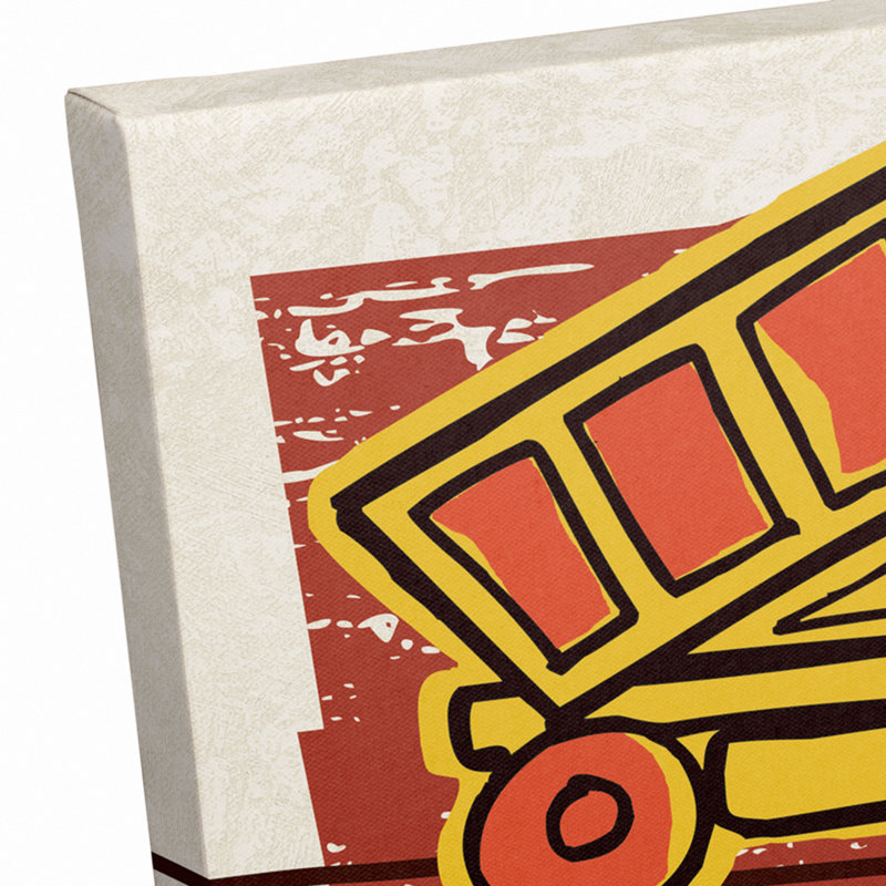 Art sur toile dumptruck Bennett, H 8 po x l 10 po x P 1,25 po