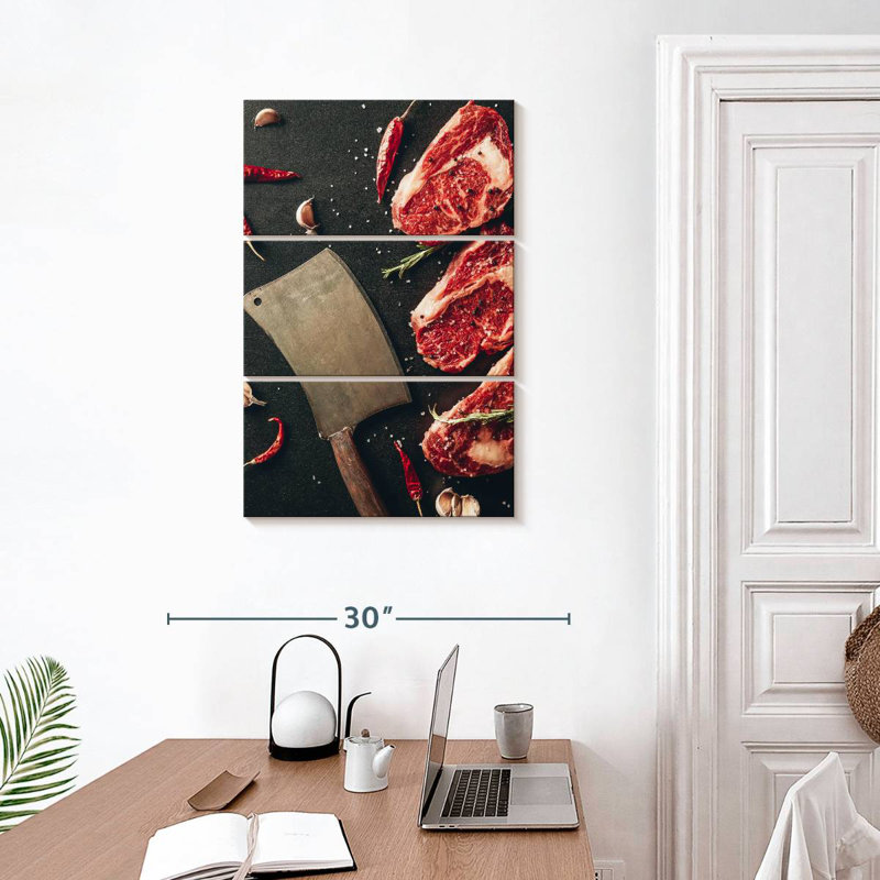 Yarlin Spiced Raw Steak, 32" H x 20" W