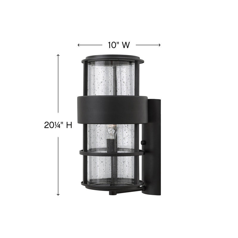 Saturn LED Outdoor Flush Mount, 12" H x 6" W x 7.5" D, Satin Black, 60W Medium