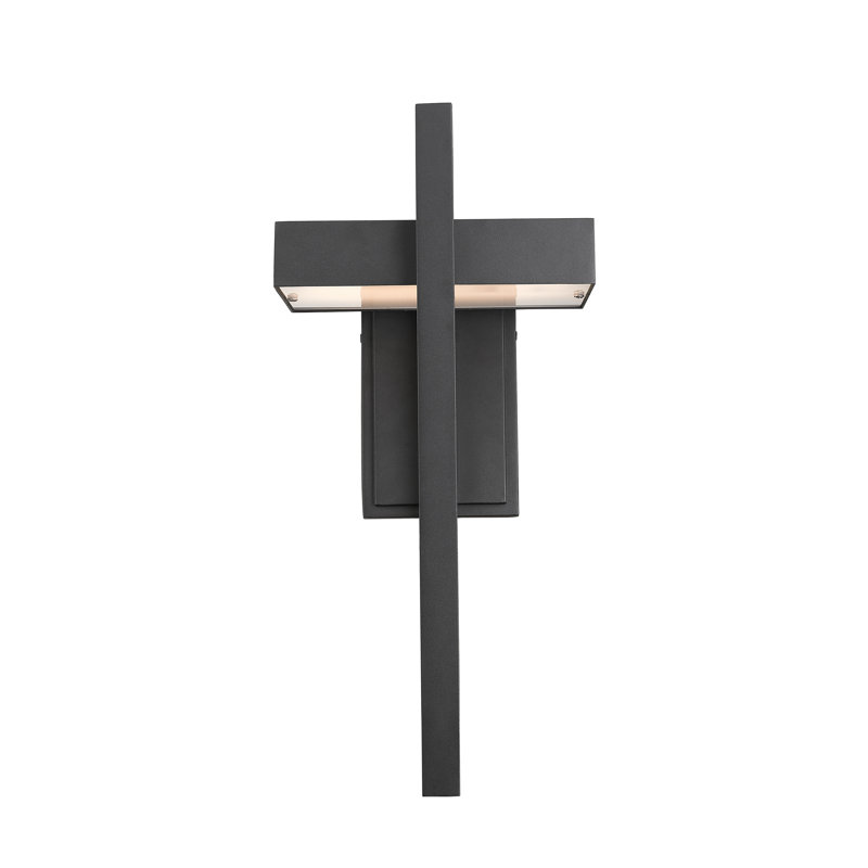 Giddens Glass LED Wall Light, Black