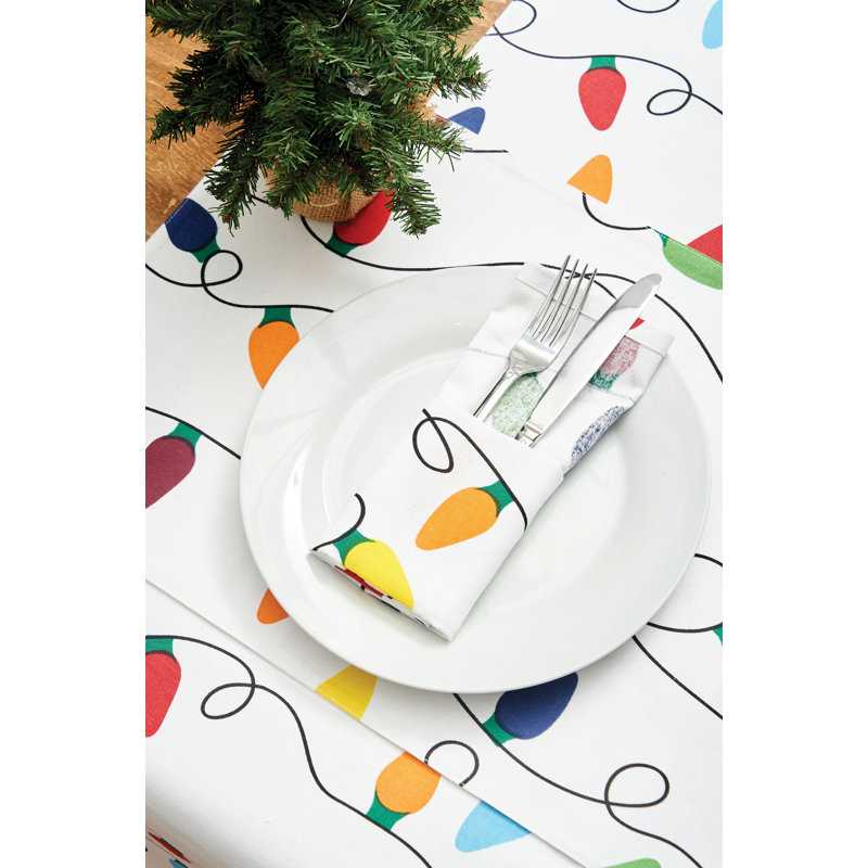 Christmas Light Printed Table Runner