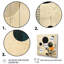 Impression sur toile grise et jaune Mid Century Minimalist Oasis - Collages abstraits-605642584-605642567